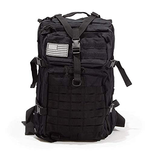 Sirius Survival Bug Out Bag 50L front view shows rugged build and large capacity.