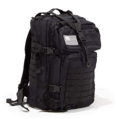 Sirius Survival Bug Out Bag 50L side view highlights load stability and weather resistance.