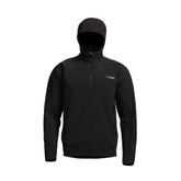 SITKA Alpha Fleece Hooded Jacket demonstrates rugged durability for tough outdoor conditions.