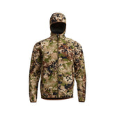 SITKA Alpha Fleece Hooded Jacket with stormfleece durability for rugged activities.