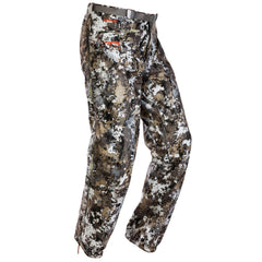 SITKA Downpour Pant Optifade Elevated II front view shows waterproof, stealth-ready gear.