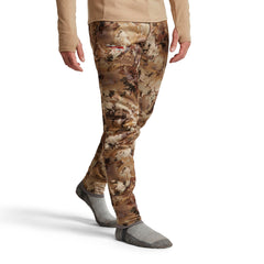 SITKA Gradient Pant side view shows mobility and insulation for layered wear.