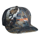 SITKA Gear trucker cap front view, breathable mesh for all-day comfort on hunts