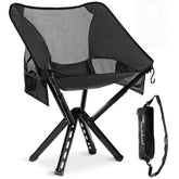 Sitpack Campster 2.0 folded compact for easy backpacking carry.