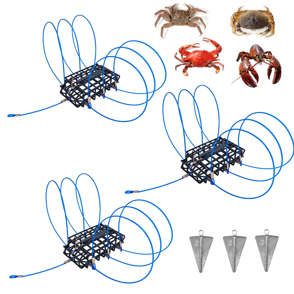 SIWRDTG 6-Loops Crab Trap with bait cage