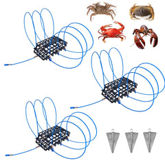 SIWRDTG 6-Loops Crab Trap with bait cage