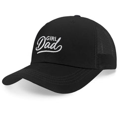 Dad wearing the Girl Dad hat during outdoor activity