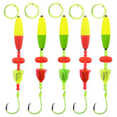 Skipaelf catfish rig float with rattler, 5-piece kit, close-up