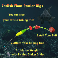 Catfish rig with rattler, EVA bobber and swivel