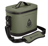 Skog Å Kust ChillSåk olive green front view emphasizes rugged outdoor durability