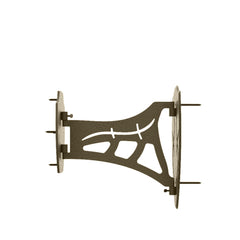 Skull Hooker powder-coated steel brown finish emphasizes durability and rugged display