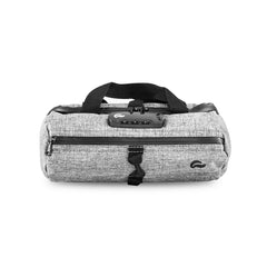 Skunk duffle small 10inch smellproof gray interior pockets demonstrate shock absorbent organization for valuables