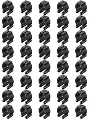 Skylety 40-piece fishing rod clips – black plastic cue holders