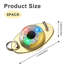 Close-up of LED lighted bait flasher