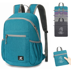 Skysper anti-theft backpack front view emphasizes secure zipper and compact daily carry.