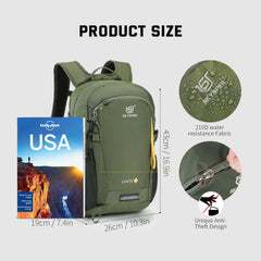SKYSPER back panel breathable mesh reduces sweat during long wear