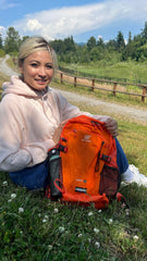 SKYSPER ergonomic back system maintains comfort on long hikes.