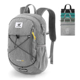 SKYSPER foldable backpack fabric close-up highlights durable material for rugged outdoor use