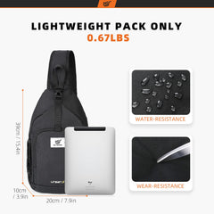 SkySPER sling bag front pocket for quick access to essentials