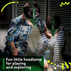 Skywin dinosaur headlamp with roaring action boosts imaginative play.