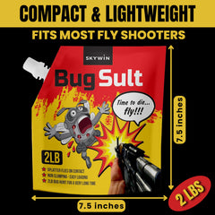 Close-up of large grain salt for fly shooters