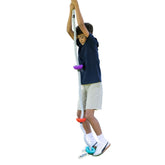 Slackers 8ft multi-color climbing rope for backyard ninja training and safe play.