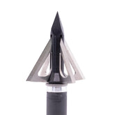 Slick Trick broadhead 1 1/8 crossbow silver black with 4-edge blade for field-point flight consistency