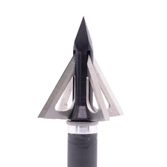 Slick Trick broadhead 1 1/8 crossbow silver black with 4-edge blade for field-point flight consistency