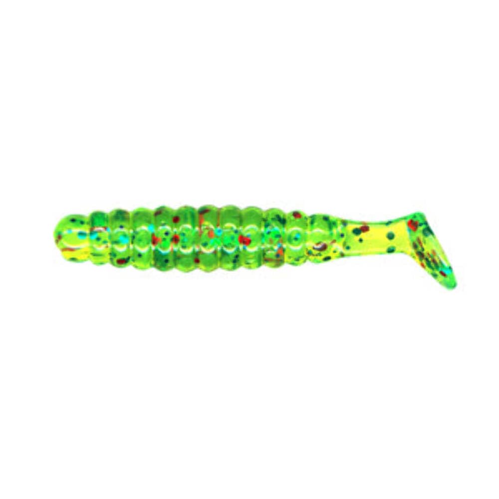 Slider CSG5M Crappie Grubs: soft grub body for lifelike motion in freshwater.