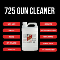 Applying cleaner to firearm parts to remove grime