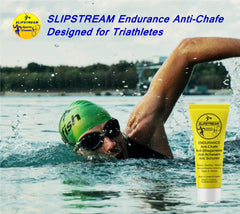 SLIPSTREAM Endurance packaging on shelf highlighting vegan, botanical shield formula