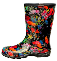 Sloggers waterproof-garden-boot-clean image highlights easy cleanup after rain and mud.