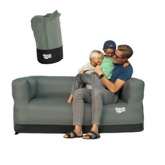 Slouch Couch air sofa with built-in pump for quick inflation during outdoor adventures.