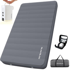 Slow Slog self-inflating sleeping pad queen outer view emphasizes full-body support for two campers.