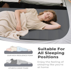 Slow Slog self-inflating sleeping mat rugged fabric resists tears for durable camping trips