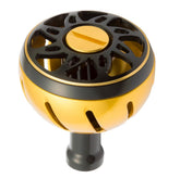 SLPWORKS Daiwa handle knob in gold for electric reels improves grip and control