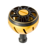 SLPWORKS DAIWA SLPW round knob gold front view highlights premium finish for electric reels