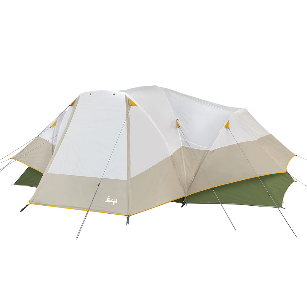 Slumberjack Aspen Grove full-fly shows weather protection for family camping