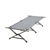 Slumberjack SJK emergency cot folding setup for quick outdoor comfort