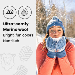 Smartwool Active Fleece glove palm detail emphasizes grippy, precise grip