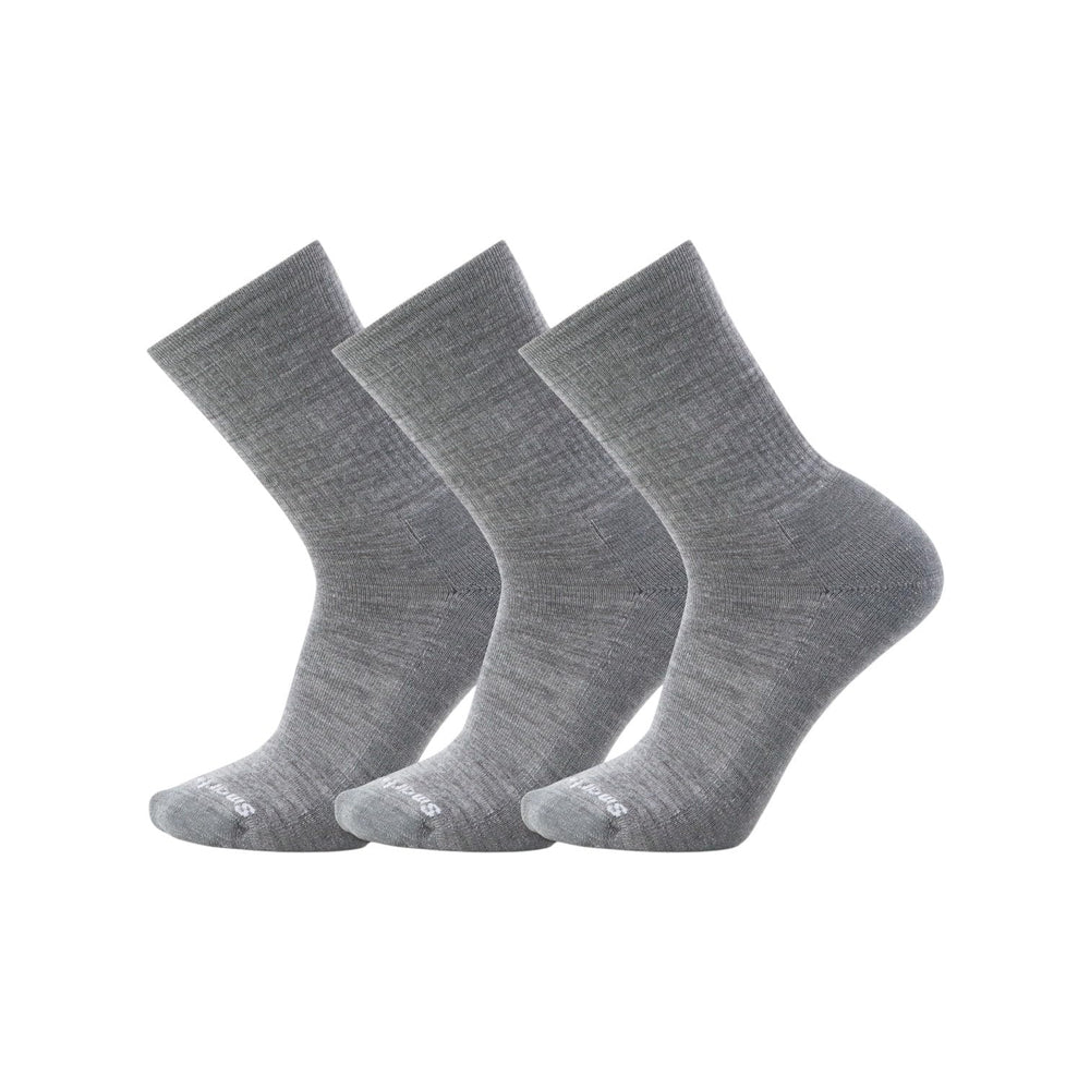 Smartwool Everyday Light Cushion Merino Crew Socks on-foot image offers breathable comfort for daily wear.