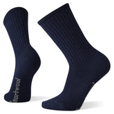 SmartWool hiking sock front view in deep navy showing durable all-day comfort