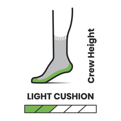 SmartWool Men's Hike Classic Edition black crew sock – bottom view highlights full foot cushioning.