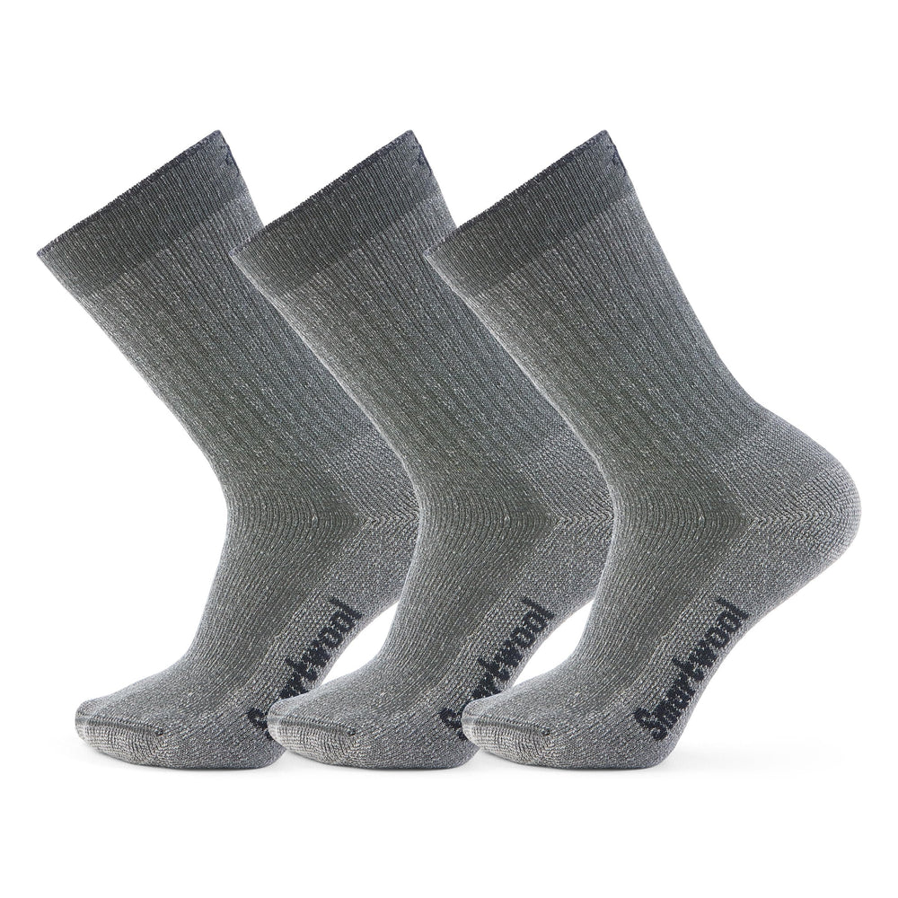Smartwool Men's Hike Classic Edition socks show 2nd Cut yarn for sustainable comfort on hikes.