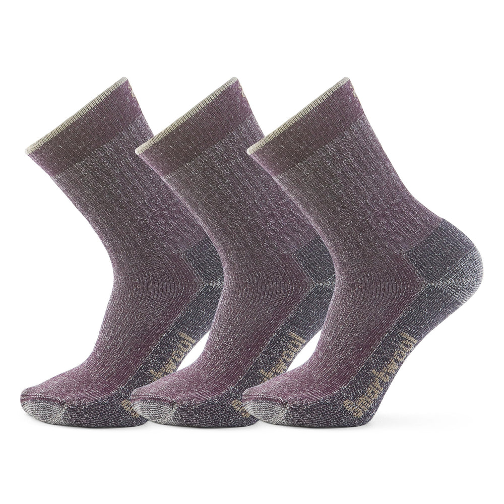 Smartwool Women's Hike Classic Edition socks in Purple Iris offer lightweight cushioning for hikes and daily comfort