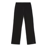 Smartwool women's straight leg pant in black, front view for everyday comfort.