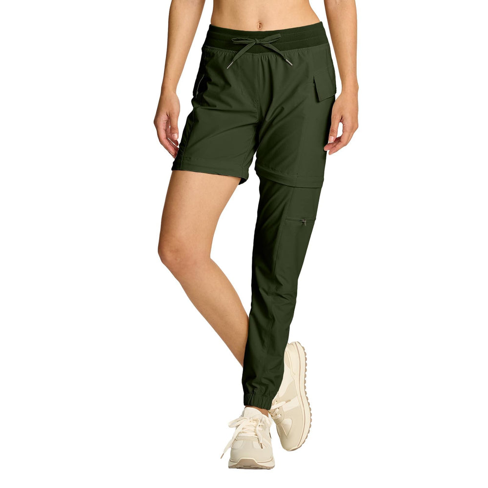 Smawell women's hiking pants with convertible zip-off legs for versatile outdoor wear.