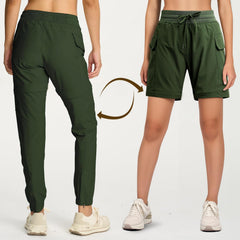 Smawell hiking pants with quick-dry fabric keeps you cool on trails.