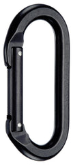 SMC Oval Aluminum Carabiner Black for secure, lightweight gear attachment