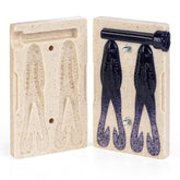 Smedioks 2-cavity Zoom Horny Toad 4in mold for consistent lure shapes and faster production